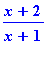 (x+2)/(x+1)